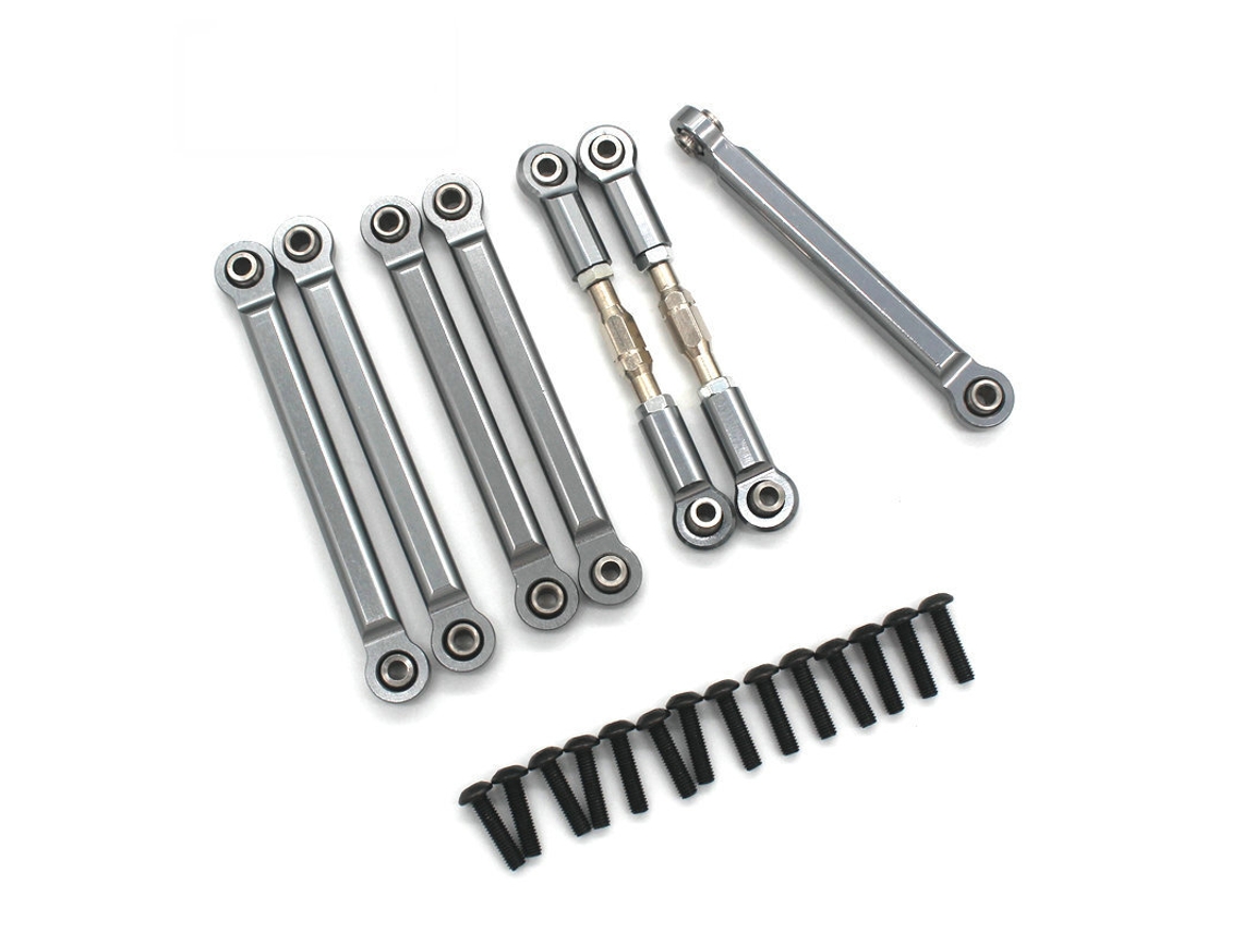 Piezas de varilla de tracción para coche RC ZD Racing DBX 10 1/10, piezas metálicas para todo el vehículo.