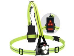 KOFIHETY Lámpara de pecho LED con reflectores, recargable por USB, impermeable, ligera, para correr y camping