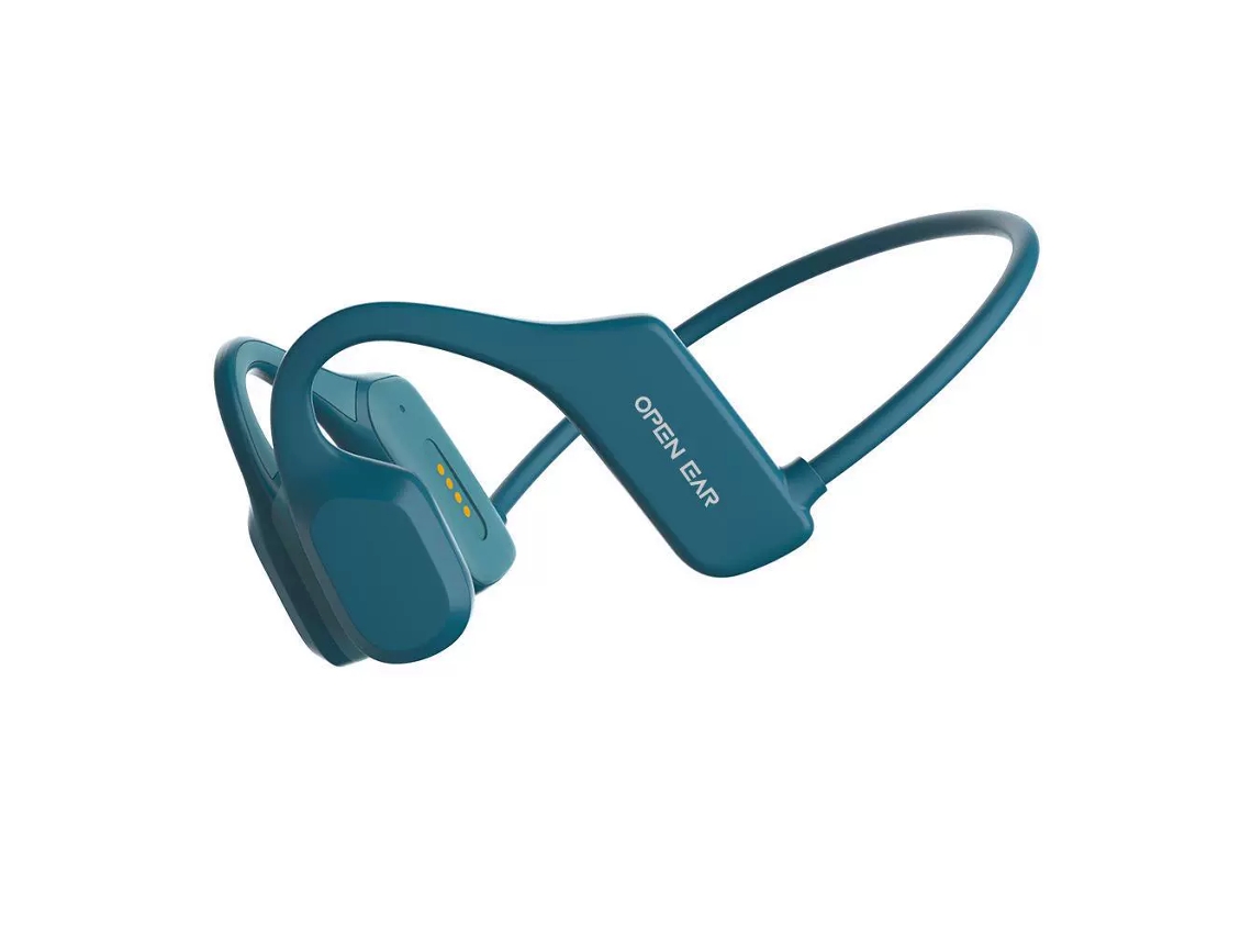 Auriculares Deportivos De Conducción Ósea, Abiertos, Impermeables, Para Correr, Andar En Bicicleta Y Entrenar En El Gimnasio (azules)