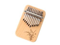 Piano de Polegar Kalimba DIGITALLAB 10 Teclas, Para Niños Y Principiantes (Beige)