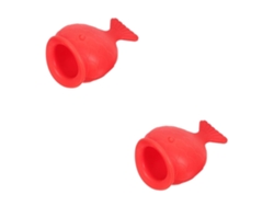 paquetes de aumento de labios de silicona con forma de pez rojo Yunzii