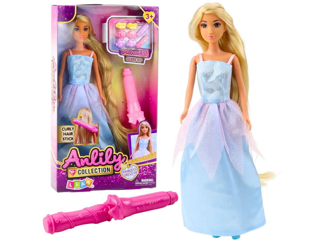 Vestido de baile para muñeca Anlily para cabello largo y rizador B.active