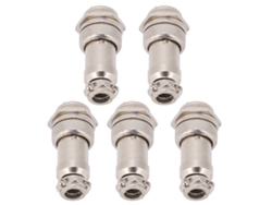 2026-as-conector De Enchufe De Aviación Gx16 16mm 2pin 5 Piezas Macho Hembra Cable Panel Metal 450v