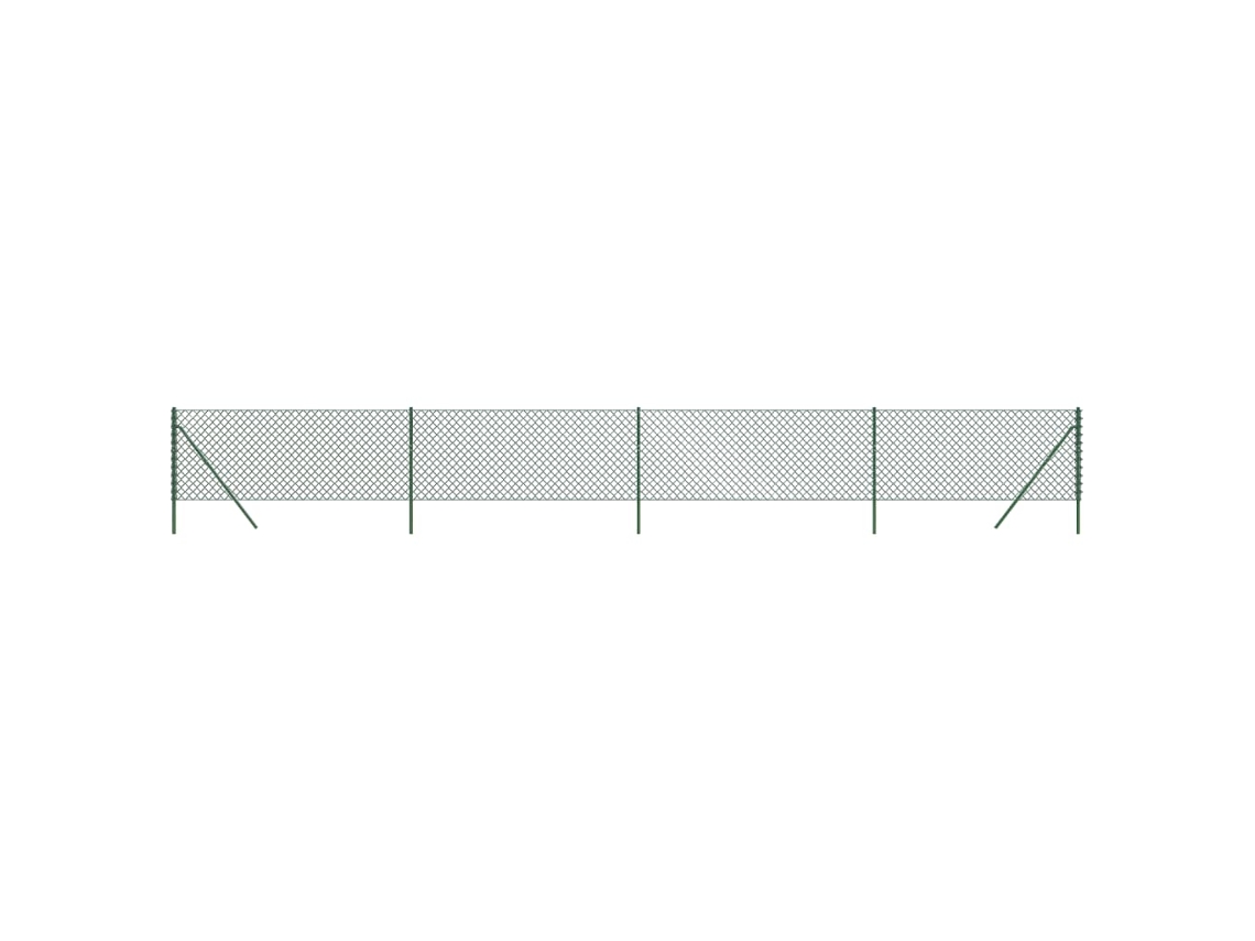 Cerca De Alambre VIDAXL Verde Acero  (1x10m)