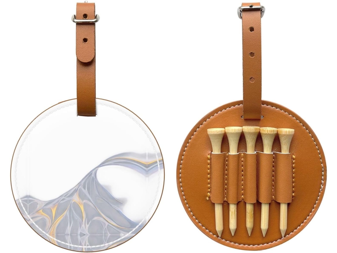 Bolsa Para Tees De Golf Material Impermeable, Resistente Al Desgaste, A Prueba Humedad Clip Cinturón, Hebilla