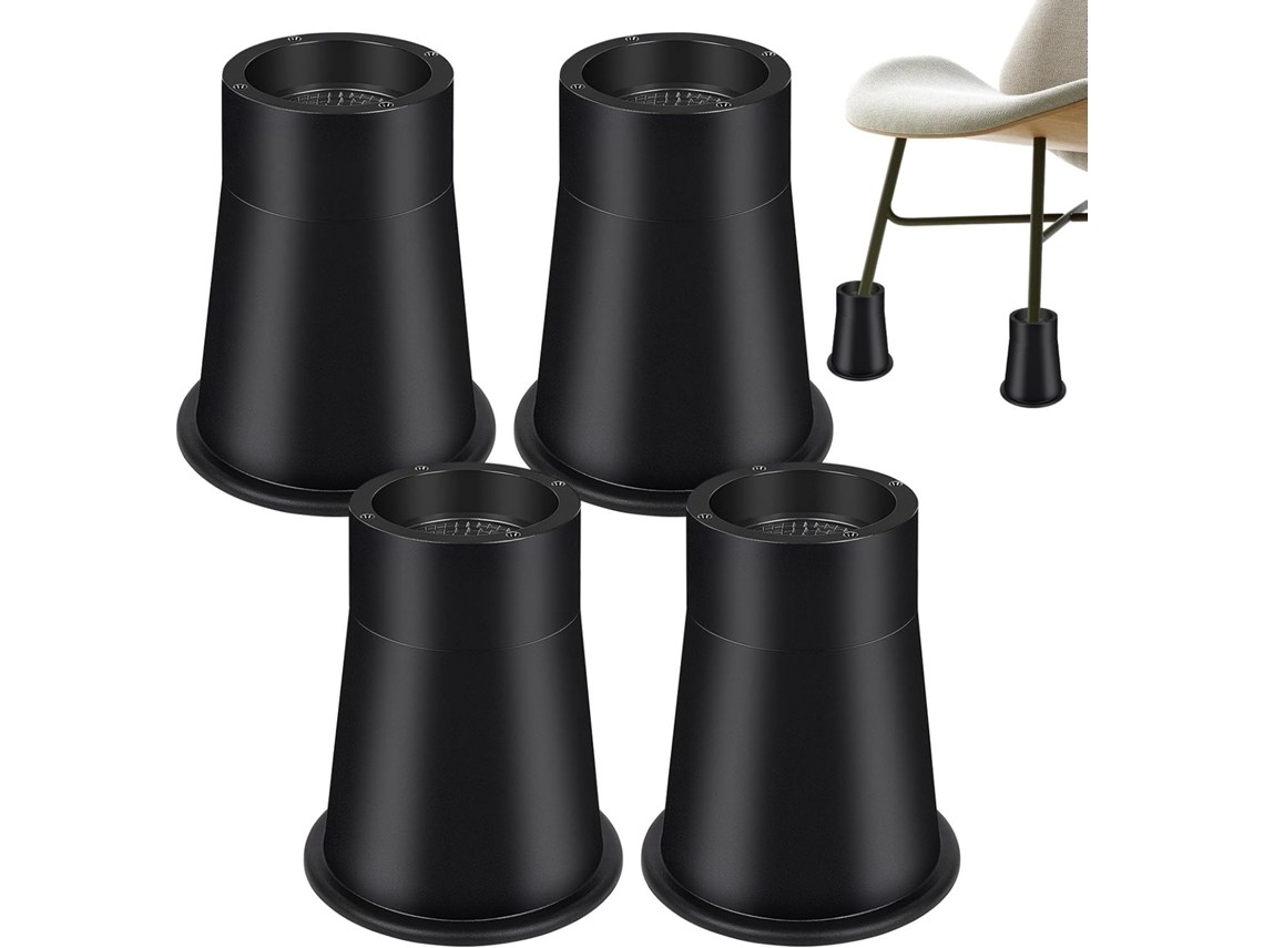 Elevadores De Muebles: Soporte De Extensión Ajustable Para Patas De Cama, Elevadores De Patas De Sofá