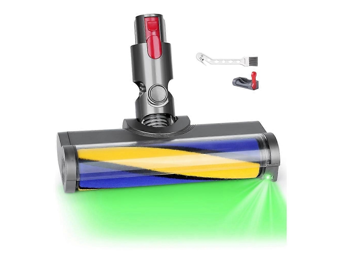 For V7 V8 V10 V11 V15 Soft Roller Floor Brush With Green Led Light For Parquet, Tiles And Hard Floo