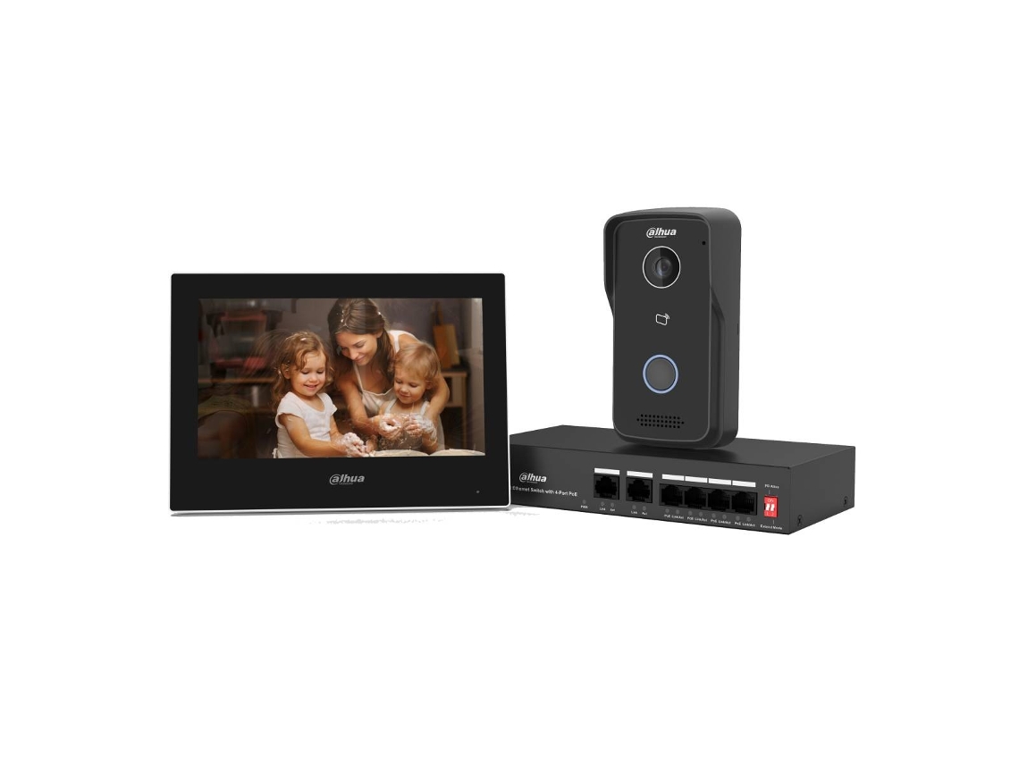 Kit De Videoportero Dahua Dhi-ktp03 Negro - Kit-ktp03