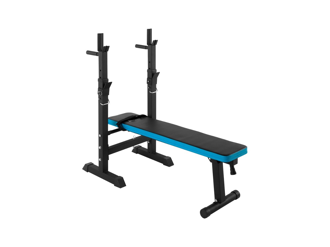 Banco de pesas recto ajustable con soportes Rebel Active