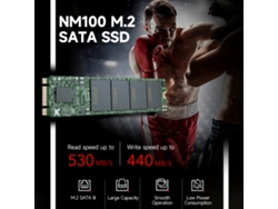 Lexar Nm100 256gb M.2 Sata Iii Ssd Interno De Alta Velocidad Y Bajo Consumo, 530mb/s De Lectura