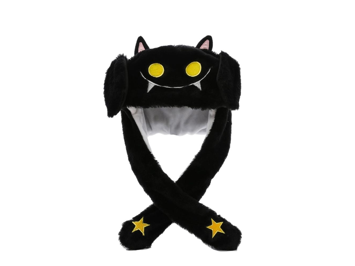 Gorro de peluche con orejas móviles, modelo 2026, ideal para fiestas de Halloween y disfraces de cosplay.