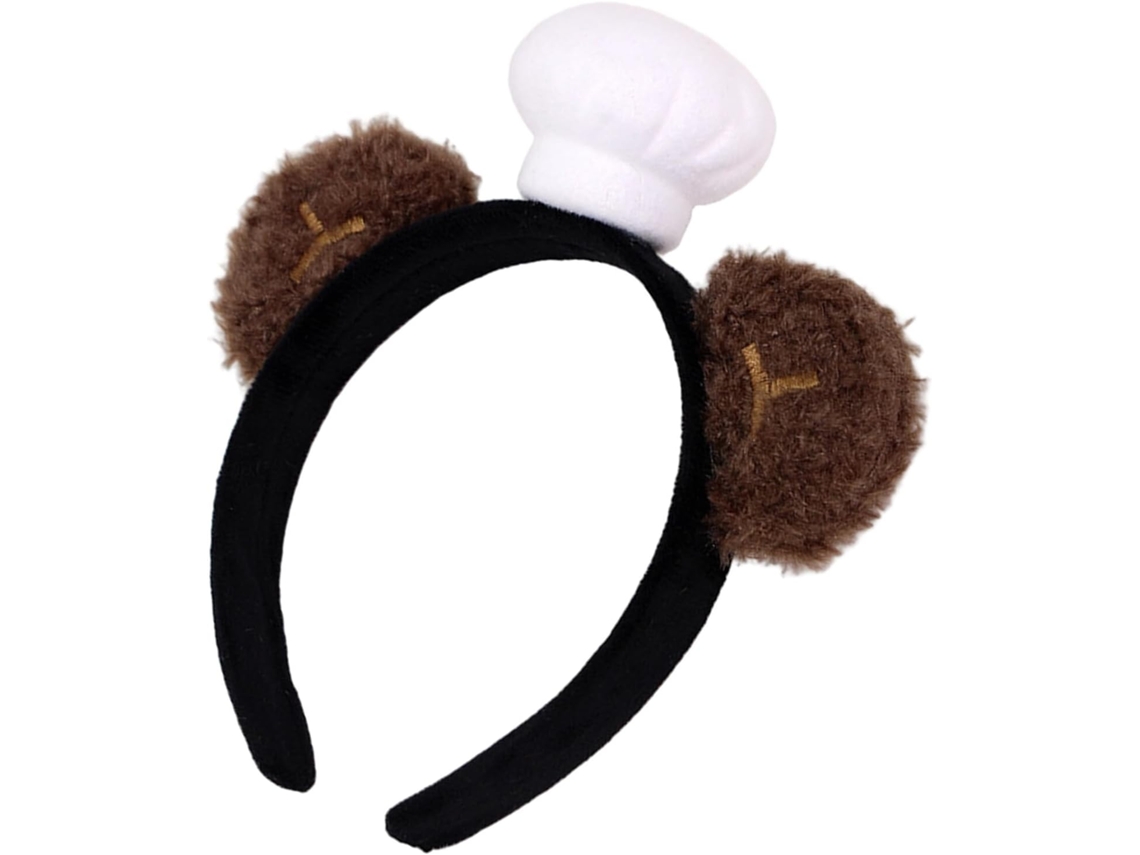 Bandeau Oreilles Ours Doux Para Fête Y Cosplay Chef Kawaii Résistant Lavage Rostro Y Soins Spa ...