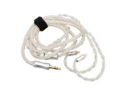 Cable Para Auriculares Mejorado De 8 Núcleos Chapado En Cobre Plateado Con Conector De 3,5 Mm De 2 Pines Y 0,78 Mm.