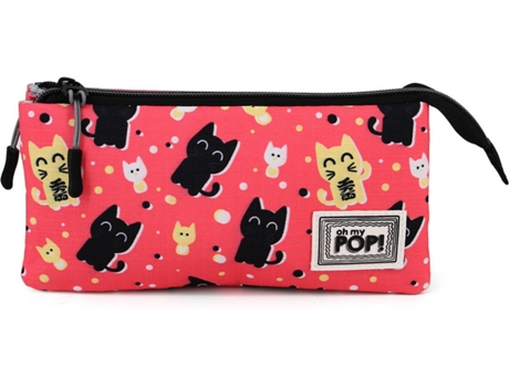 Estuche Triple OH MY POP! Neko HS (Rojo - 5x23.5x11cm)
