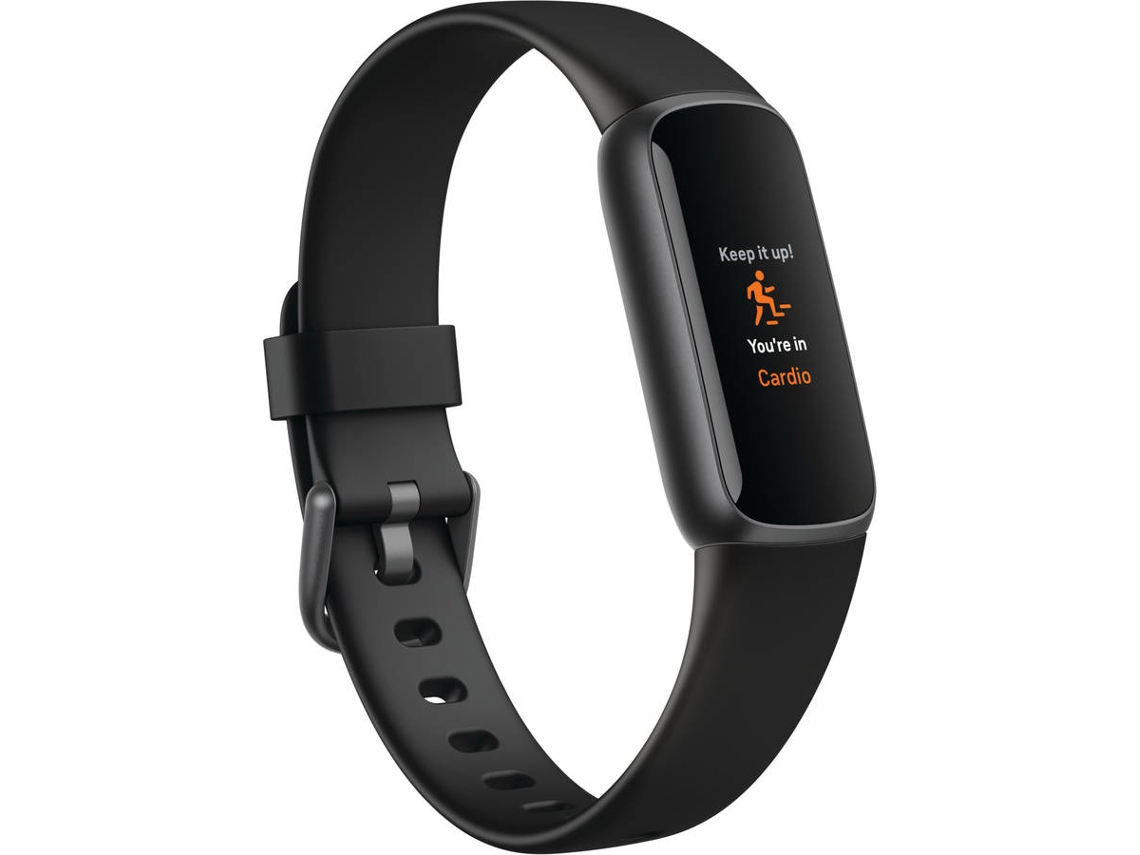 Pulsera Actividad Fitbit luxe 20 modos deporte resistente al agua autonomía 15 negro la y bienestar grafito con correa bluetooth 5