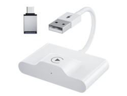 Adaptador Inalámbrico Carplay Para Iphone. Solución Plug-and-play Para El Coche. Wi-fi De 5 Ghz, Bluetooth Y Puerto Usb Para Portátiles, Tel