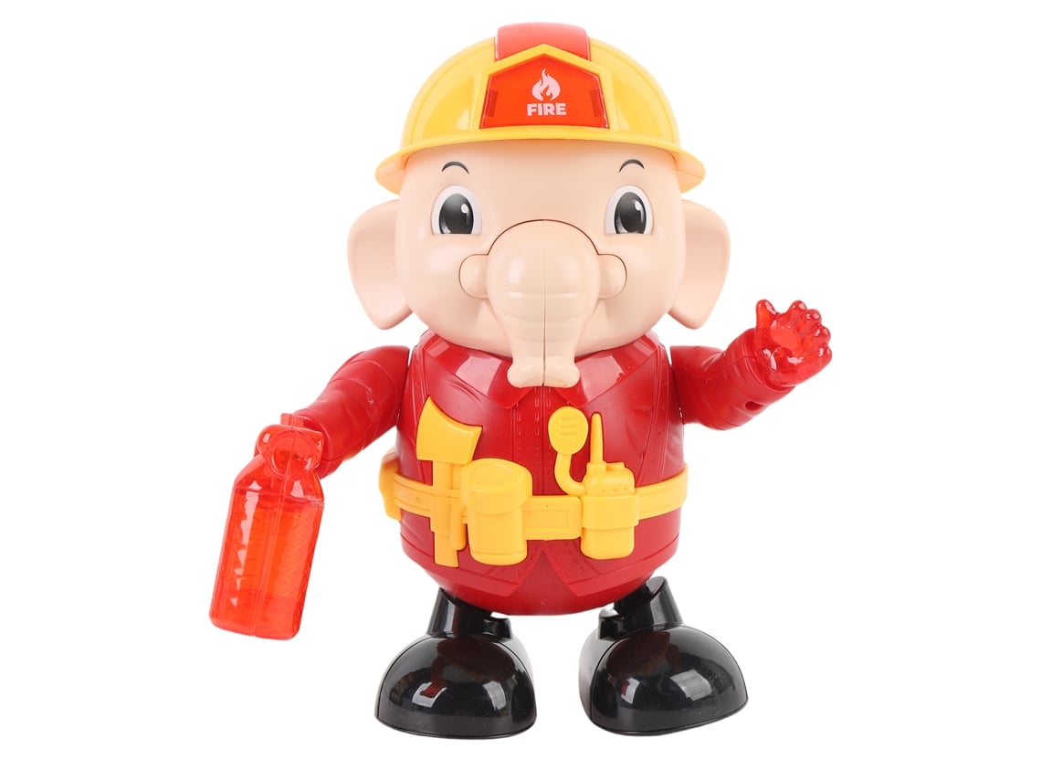 Ats-juguete Elefante Bailarín Con Luces Y Música Electrónico Forma Bombero Divertido Móvil Para Niños Y Niñas