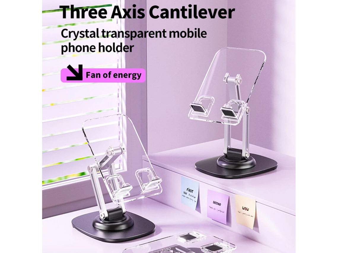 Soporte Plegable Para Teléfono De Escritorio, Soporte De Ángulo Ajustable, Altura, Soporte Universal Para Teléfono Inteligente.