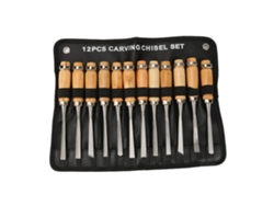 Juego De 12 Herramientas Para Grabado En Madera: Cinceles Y Cuchillos Para Tallar.