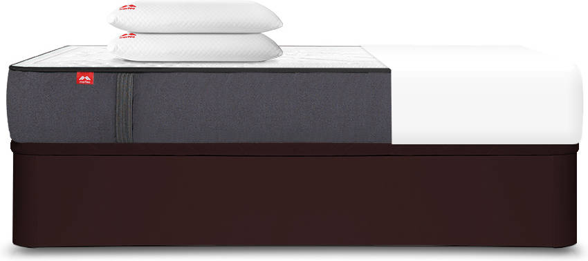 Conjunto Colchón + Base MORFEO con Almohada (160x190 cm - Muelles)