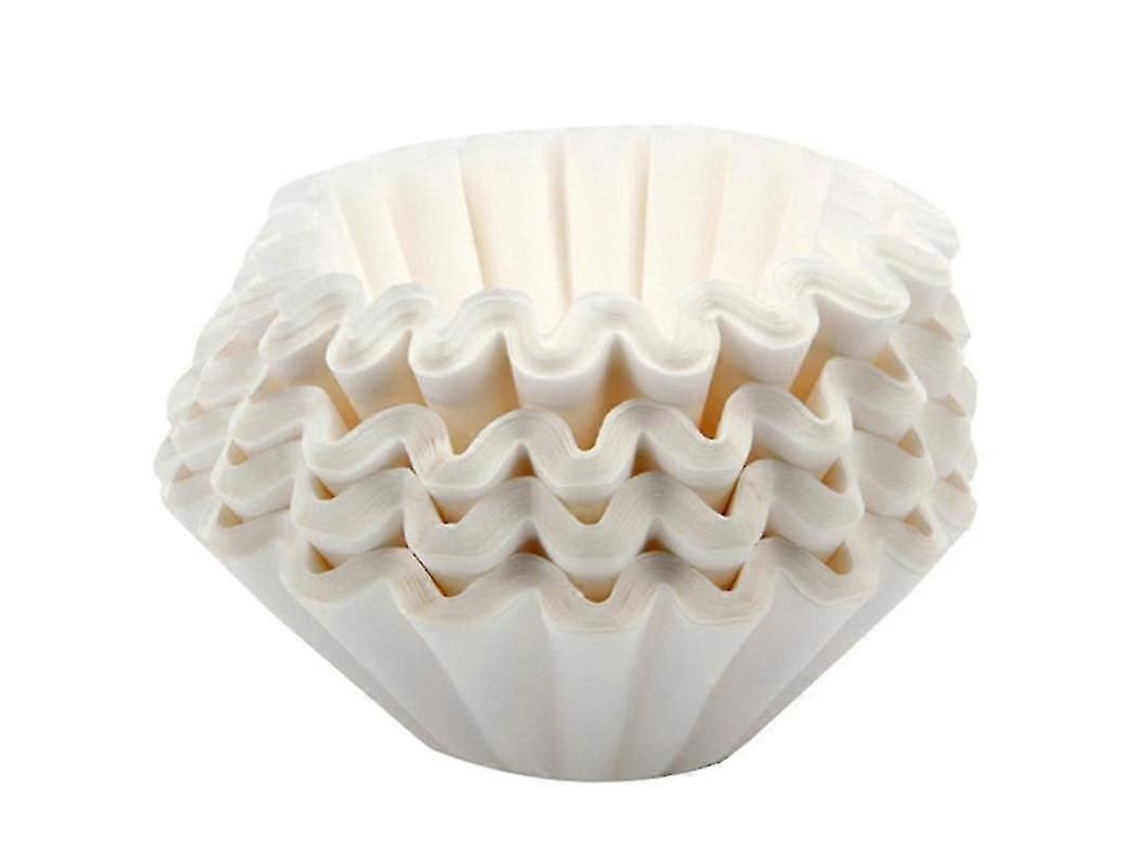 2026-500 Hojas De Filtro De Café Para Máquina Americana Comercial, Tamaño 25cm, Blanco, Papel De Calidad Premium