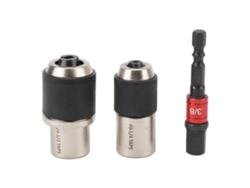 Juego De 3 Vasos Roscados Ajustables Con Adaptador De Accionamiento De 3/8 De Pulgada Para Herramientas De Extracción Y Ajuste.
