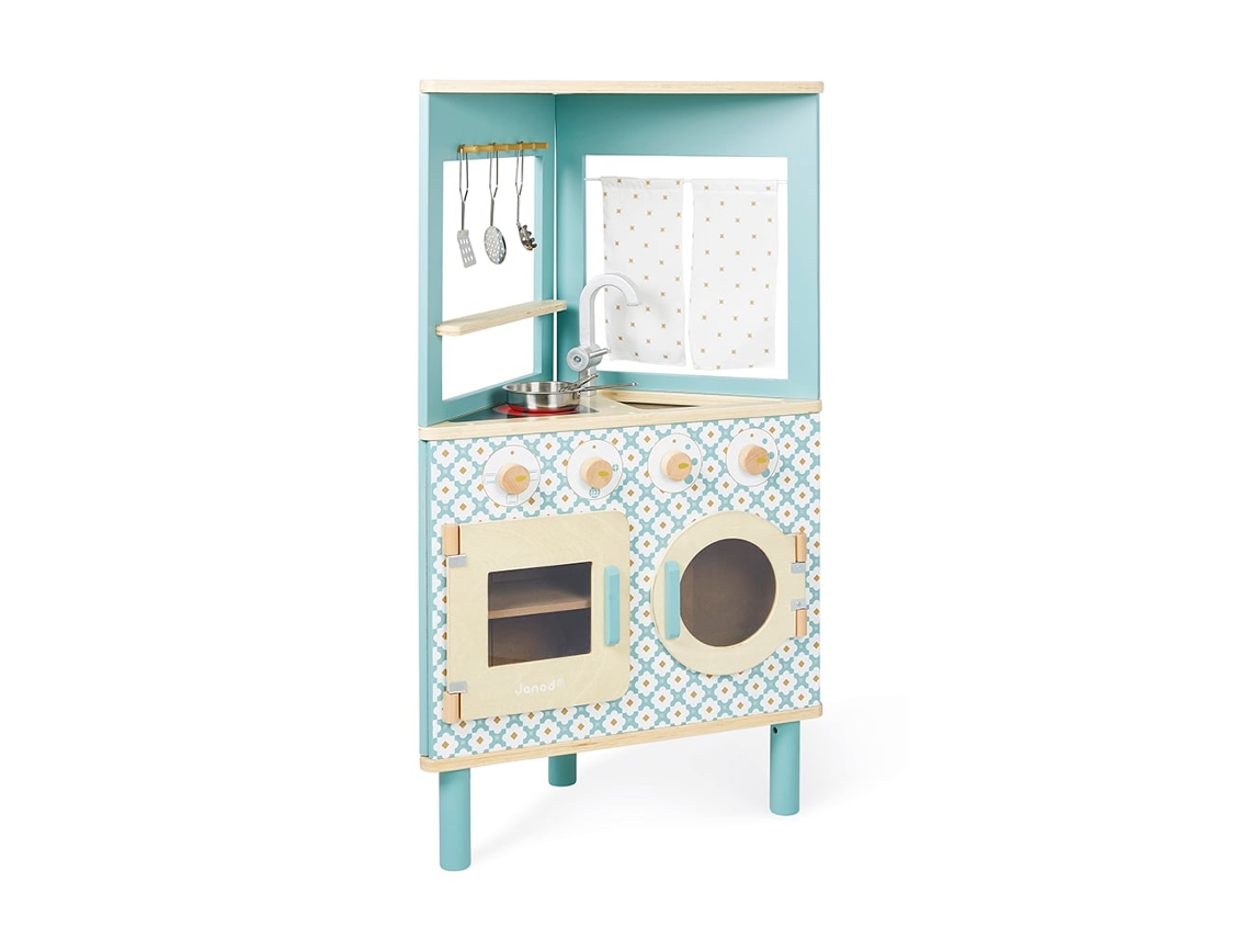 Cocina de juguete de madera Janod Trio con accesorios