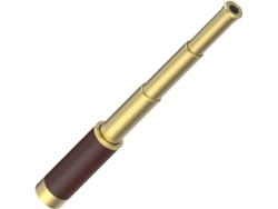Telescopio Monocular Latón 25x30 Retro Spyglass, Diseño Plegable E Impermeable Para Observación Y Viajes (amarillo)