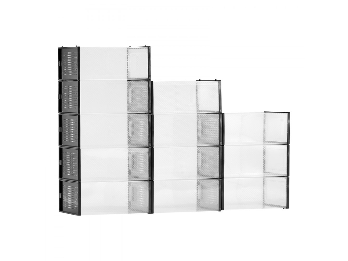 Juego de cajas de almacenamiento apilables para zapatos hasta la talla 11 de EE. UU. Tekmaquinas