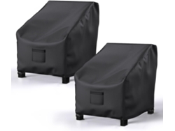Fundas para sillas de patio para muebles de exterior, impermeables, resistentes a la intemperie, de tela Oxford con protección UV y ventilación.