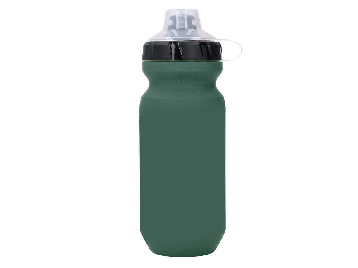 Botella de agua portátil para ciclismo de 610 ml, color verde.