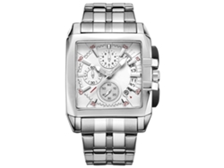 Reloj Analógico De Cuarzo Para Hombre Con Brazalete De Acero Y Caja De Aleación Resistente.
