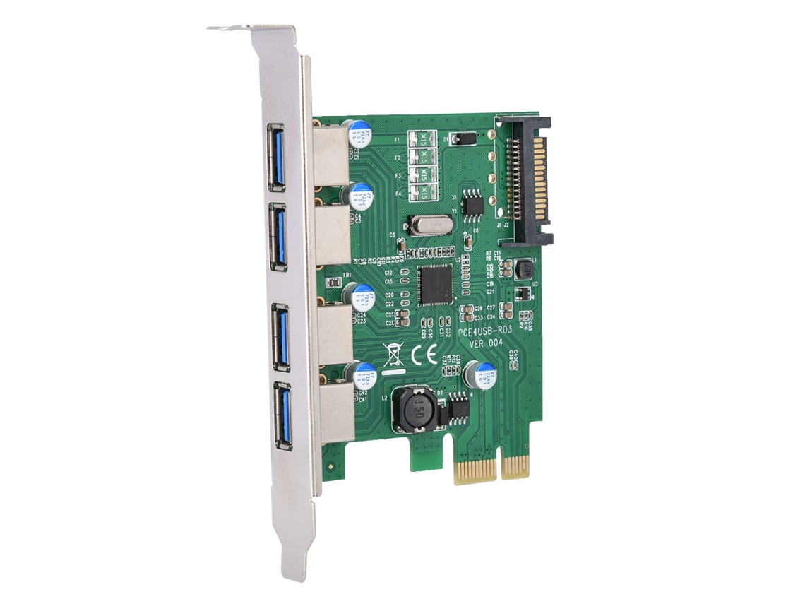 Tarjeta Adaptadora Convertidora Pci-e A Usb3.0 Tarjeta De Expansión Usb3.0 De 4 Puertos Para Escritorio