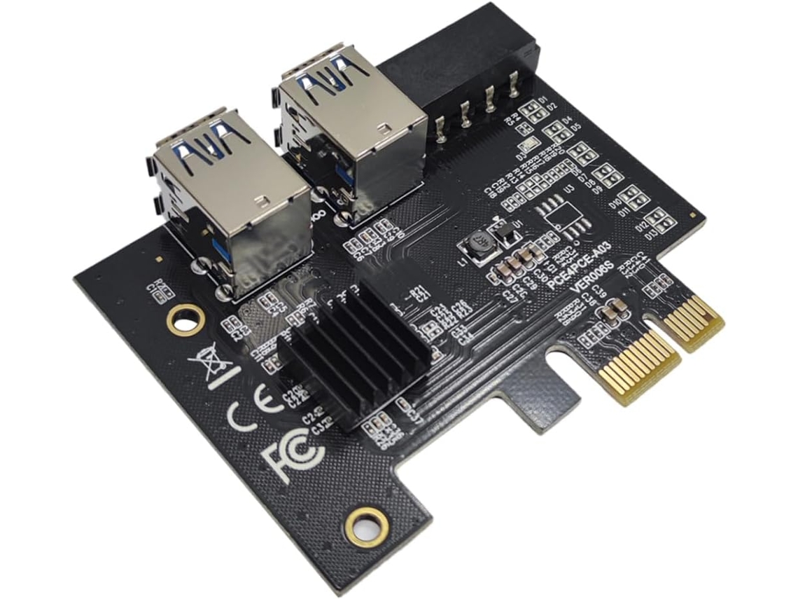 Adaptador Pci Express Riser Usb Para Extensión De Pc, Estabilidad Mejorada Y Facilidad De Instalación