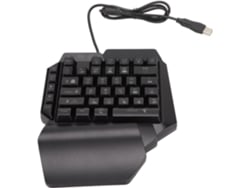 Teclado Mecánico Ergonómico Para Juegos Con Una Sola Mano Y Retroiluminación Led.