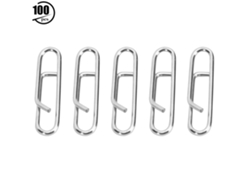 2026rebe-100 Piezas Clips De Acero Inoxidable Ovalado Pin Fuerte Para Pesca Accesorios De Enlace Rápido Interlock