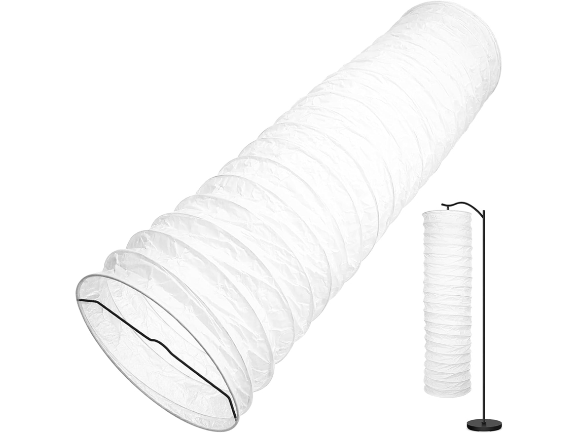 Lámpara De Pie De Papel, Elegante, Con Cubierta Protectora Plegable, 95 Cm, Ideal Para Sala De Estar, Hotel, Hogar.
