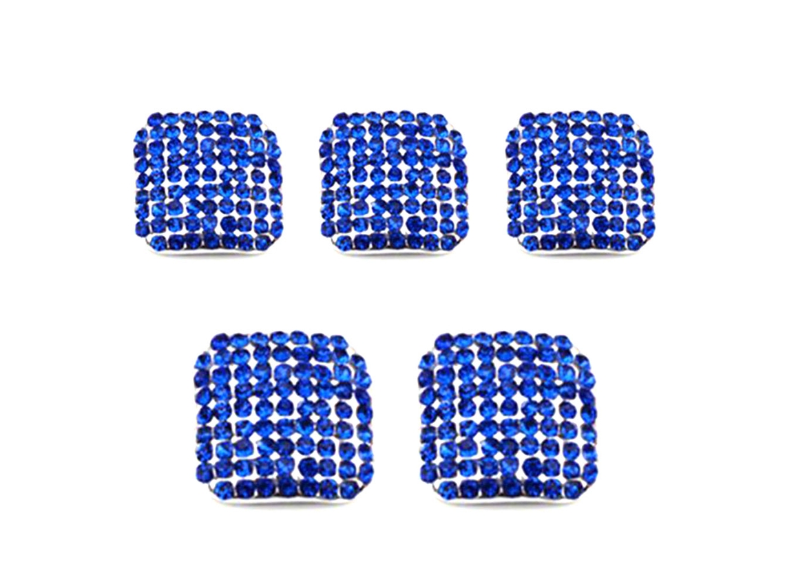 Uñas Postizas Para Los Pies Con Diamantes De Imitación Azules Para Decoración De Uñas Y Manicura Casera.