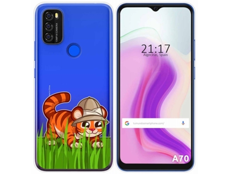 Carcasa Blackview A70 TUMUNDOSMARTPHONE Dibujos Transparente Multicolor