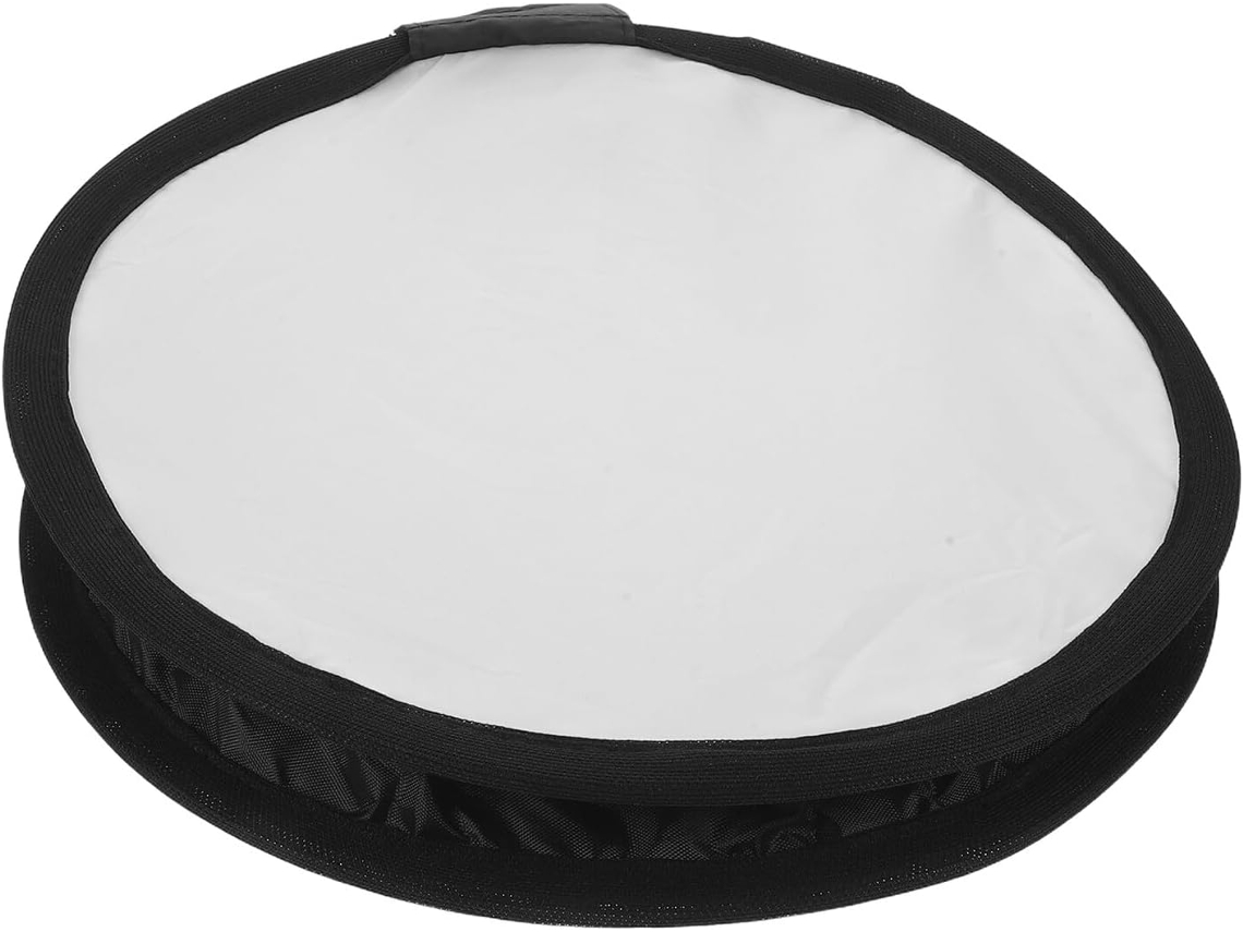 Difusor De Flash Plegable Redondo De 30 Cm, Blanco Y Negro, Luz Portátil Para Cámara.