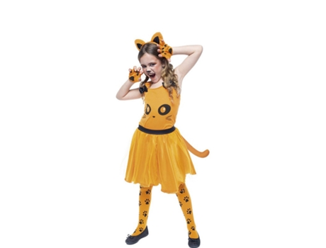 Disfraz de Niña RUBIE'S Gatita Naranja (7-8 años)