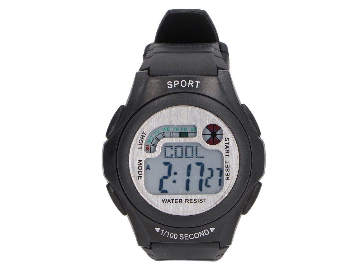 Reloj Digital Resistente Al Agua Hasta 50 M, Multifuncional, Unisex, Cronógrafo, Doble Huso Horario, Deportivo.