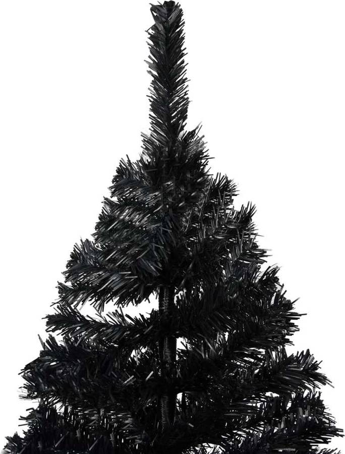 De Navidad Artificial con soporte negro pvc 210 cm vidaxl 120x210