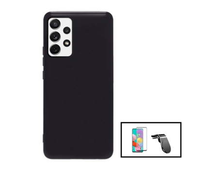 Kit De Película De Vidrio Templado De Cubierta Completa 5D Soporte Magnético De Silicona Líquida L Coche De Conducción Segura Para Samsung Galaxy A...