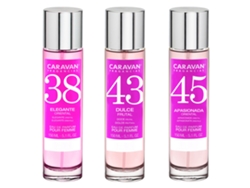 3x CARAVAN Perfume de Mujer Nº45 Nº43 Nº38 - 150ml