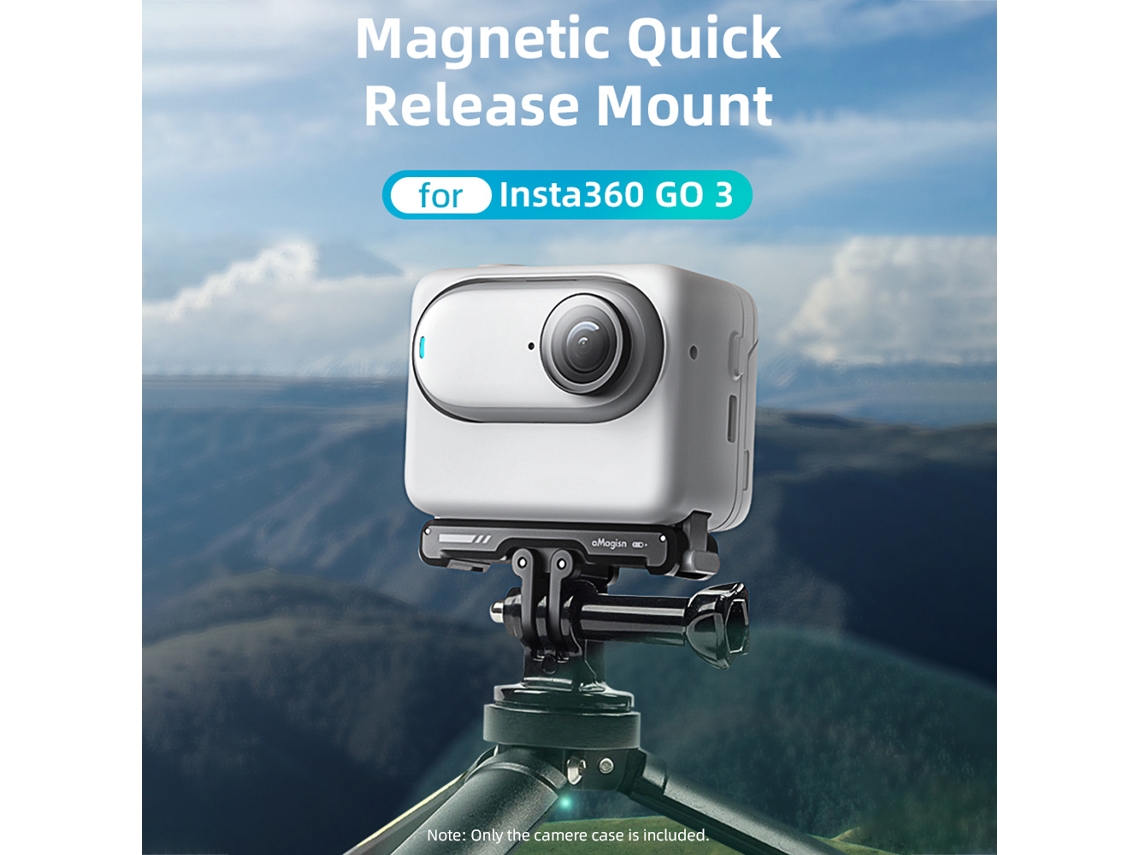 Soporte De Montaje Rápido Magnético Amagisn Ag11 Para Cámara De Acción Con Placa Magnética Y Adaptador Universal Insta360 Go3