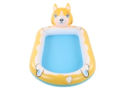 Piscina inflable con aspersor para niños y perros