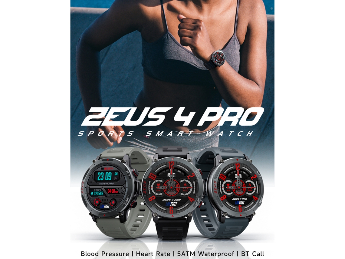 Pulsera Inteligente Lokmat Zees 4 Pro, Reloj Deportivo, Monitor De Salud, Ip68, Bluetooth, Compatible Con Llamadas, Android E Ios.