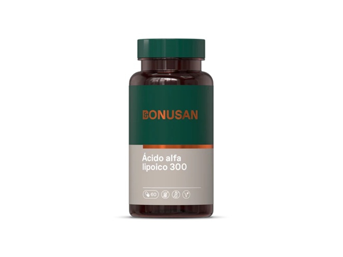 Complemento Alimentar BONUSAN Ácido Alfa Lipoico (60 comprimidos de 300mg)