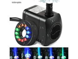 Bomba de agua sumergible para fuente eléctrica con 12 LED, bomba impermeable